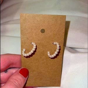 Pearl Hoop Earrings